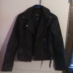 Cute black bikers jacket